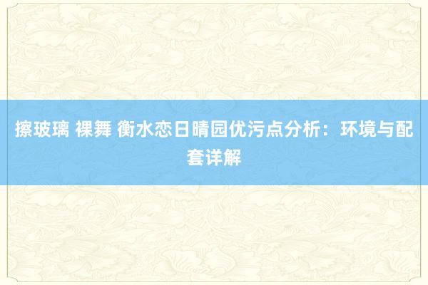 擦玻璃 裸舞 衡水恋日晴园优污点分析：环境与配套详解