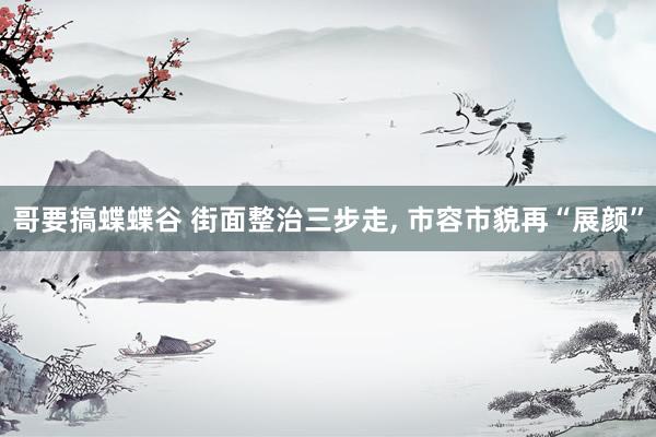 哥要搞蝶蝶谷 街面整治三步走， 市容市貌再“展颜”