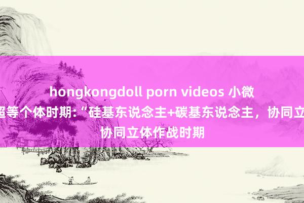 hongkongdoll porn videos 小微高能公司+超等个体时期:“硅基东说念主+碳基东说念主，协同立体作战时期